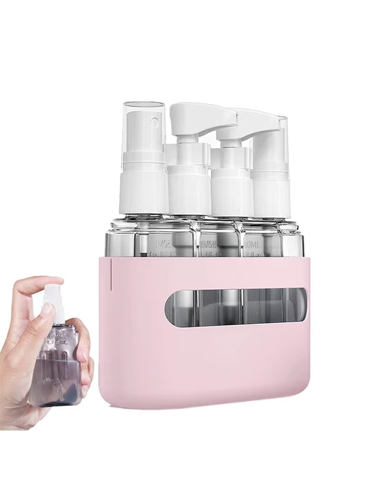 EverEase™ Portable Mini Shampoo Dispenser Set – Refillable Travel Bottles for Toiletries, Shampoo & Lotion